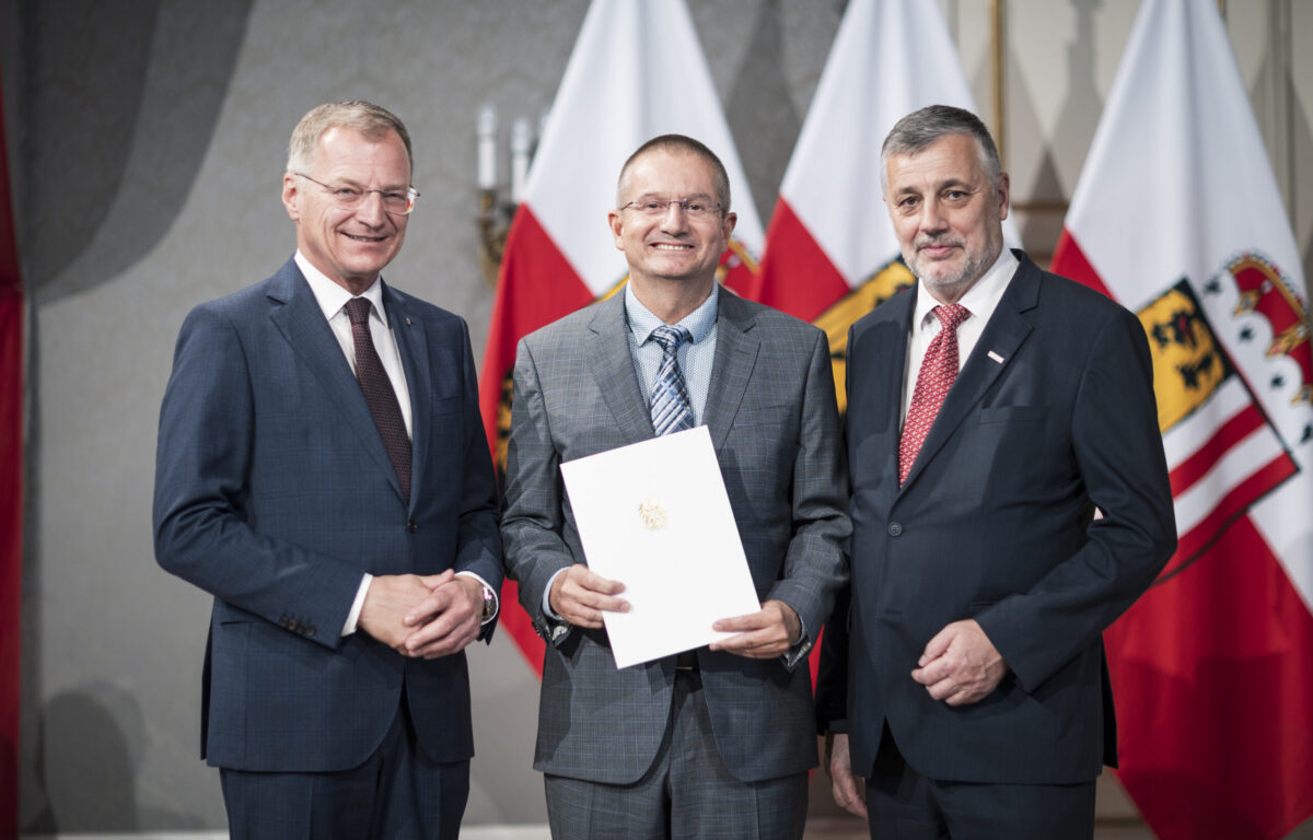 Dekretverleihung Schulleiter Peter Kaiser